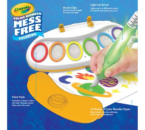 The Crayola Color Wonder Magic Light Brush Art Set for on-the-go creativity